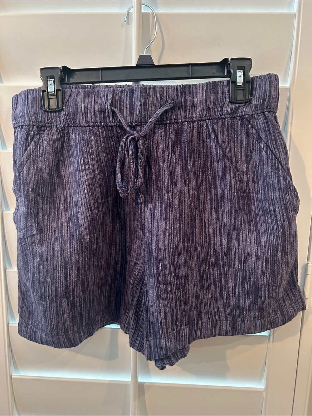 Time and Tru linen denim look Drawstring Shorts
